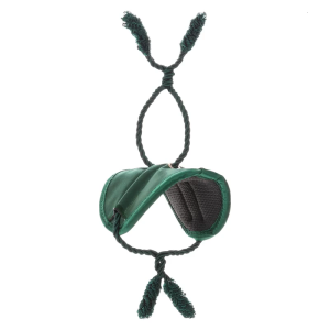 [Chaplet Ties for Banister] - Railing Protecting Holiday Chaplet Ties - Padding Prevents Scratches and Rubber Holds in Place - Decorative Hanger for Seasonal Garlands (Green)