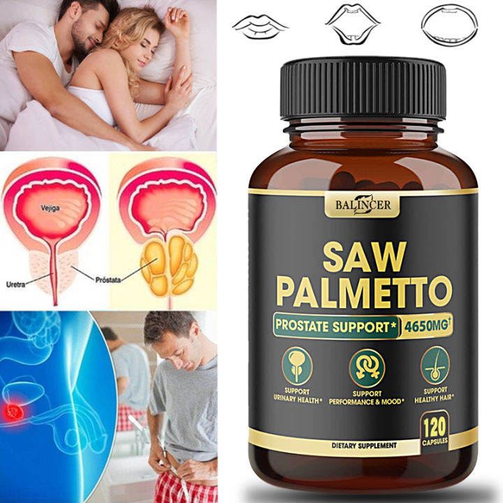Saw Palmetto Supplement / 4650 mg / 120 Capsules / Prostate and Urinary