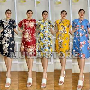 Daster 100 Ribu Dapat 5 Pcs & Daster Dress Busui Motif Bunga Terbaru