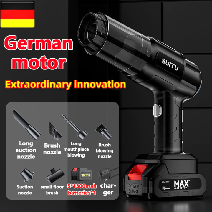 🔥German motor🔥 SUITU 7 in 1 portable Wireless Lithium battery vacuum ...