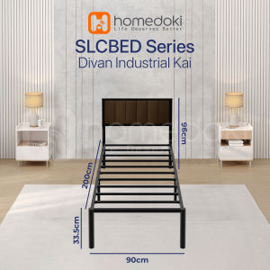 Homedoki Solacebed Series / Dipan Tempat Tidur/ Divan Kasur/ Divan Minimalis Dengan Sandaran Kepala