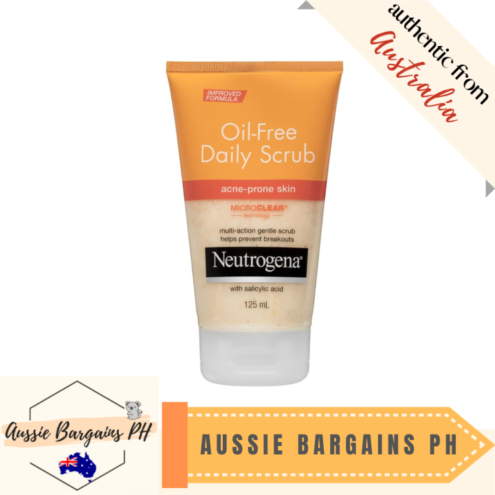 Neutrogena Oil Free Daily Scrub Acne Prone Skin 125mL MANUFACTURED DATE JUNE 2021 Lazada PH