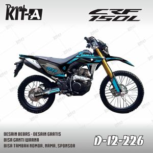 Decal Stiker CRF 150L Dekal Variasi Sticker Striping Custom Full Body tosca racing look D-I2-226