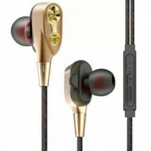 3.5mm wired earphone 4D Bass High filament dual est REO high fidelity with microphone