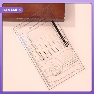 【CANAMEK】 1 2 chiếc thước đo điểm so sánh thước đo điểm thước đo điểm chấm thước đo khu vực bị trầy xước Đường kính hình elip Đường kính độ dày micromet