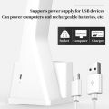 LED Desk Lamp USB Dimmable Touch with Calendar Temperature Clock Night Light Foldable Table Lamp for Study Reading Lamp. 