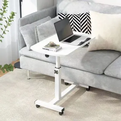 Bedside Laptop Adjustable Overbed Bedside Table With Wheels Foldable Desk Table Sofa Side Table With Wheels Lifting Table Portable Movable Computer(Hospital and Home Use)
