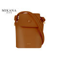 Mikana Bronze Kogarashi Leather Bucket Bag for Woman Sling Bag small bag mini bag slingbag crossbody bag bags for women. 