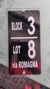 Personalized House Plate Number(portrait) 10x5 inch /signage/marking/Acrylic including tox and stainless bolt