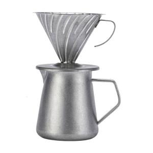 304Stainless Steel Coffee Server Hand Drip Coffee Maker 600ML Capacity Cup Manual Coffee for Home Use