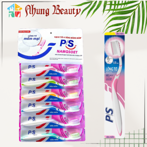[Vỉ 6 cây] Bàn chải đánh răng P/S Nanosoft mềm mại