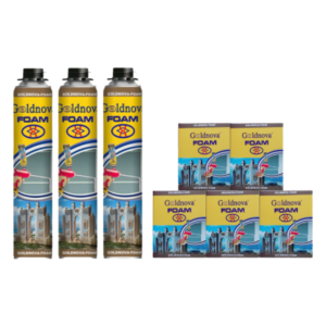 Keo Bọt (FOAM) Goldnova- 5 Hộp Hộp =12 Lon/750ml