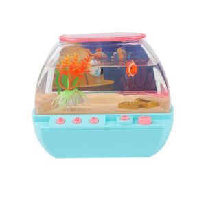 HEAVEN Cartoon Artificial Aquarium Toy Light Up Creative LED Light Up Tank Funny with Music Music Interactive Aquarium Toys Children Toys