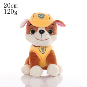 LYZRC 20CM Paw Patrol Toys Complete Set Marshall Rocky Zuma Skye Rubble Everest Tracker Plush Doll Stuffed Toys for Girls Boys Kids Gift