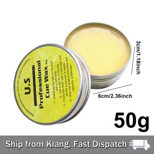 【READY STOCK】U.S Professional Snooker Cue Wax/50g Anti-Cracking/Brightening Cleansing Wax/Cue Wax Polishing Maintenance