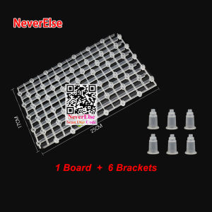 Aquarium Filter Isolation Board Plate Set Fishtank Aquarium Accessory Set grille Bottom Filter Grid board foot legs bracket supporting plate DIY climb plate for fishtank or turtles tank Support filter pad Filter the bottom sand