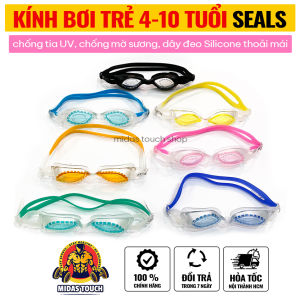 Kính Bơi SEAL Trẻ Em 4-10 Tuổi Chống Mờ Chống Tia UV Dây Đeo Silicone  - Tập Bơi Vui Chơi Biển Công Viên Nước