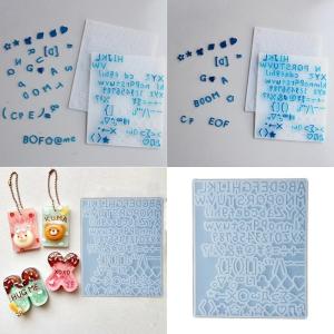 Multifuntional Nail Mold Letter and Number Shape Small Accessory Moulds Silicone Texture for Accessories Enhancement