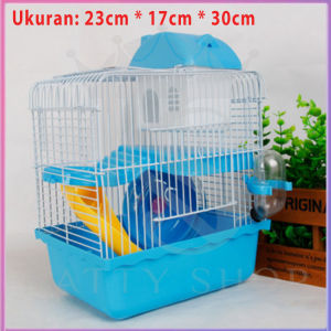 Hamster cage kelinci kotak hamster kotak hamster kecil persediaan villa kabin ganda