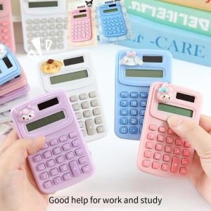 Christmas Gift Halloween Sanrio Solar Energy Calculator Hello Kitty Kawaii Cartoon Mini Computer Kuromi Cute Cartoon Portable Study Stationery Office2024