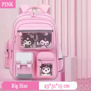 Kuromi Childrens School Cute Backpack For School 17.5 Inch Students Casual Travel Aesthetic Backpack Schoolbag