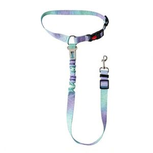 IPIE2 Universal Dog Car Seatbelt Anti-escape Adjustable Headrest Restraint Seat Belt Sturdy Secure Buckle Multifunctional Pet Leash For Vehicles