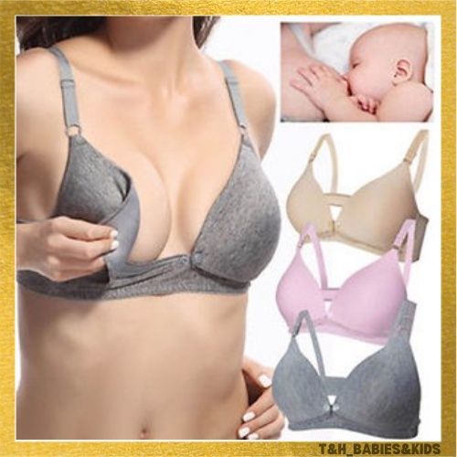 Cheap Cotton Breastfeeding Push Up Pregnant Women Underwear Feeding Nursing  Maternity Bra Wireless