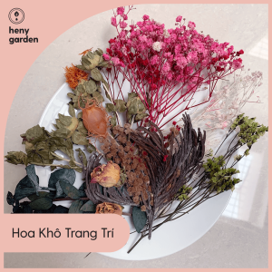 Hoa Trang Trí Nến Thơm Decor Nguyên Liệu Tự Làm Nến Tại Nhà (Nhiều Phân Loại) HENY GARDEN