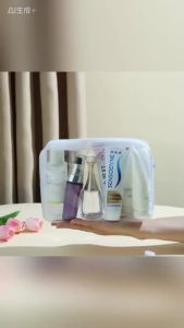Clear Transparent Travel Makeup Bag – Waterproof & Portable Cosmetic Organizer
