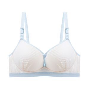 OKONOK Khóa đôi Áo ngực cho con bú Tập đẩy ngực Chống chảy xệ Áo ngực bầu Thời trang Mềm mại Áo ngực cho bà bầu dành cho việc cho con bú
