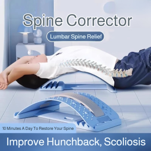 Back Pain Relief Massager Lumbar Support Panel with Spinal Stretching  Therapy for Disc Herniation &amp Soreness