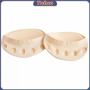 Talao Half Palm Invisible Five Finger Socks Womens Thin Breathable Sweat Absorbing Cotton Sole Sock Black/Skin