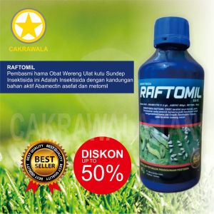 RAFTOMIL 1 LITER INSEKTISIDA ABAMEKTIN ASEFAT METOMIL AMPUH MEMBASMI HAMA
