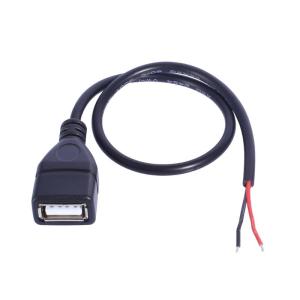 USB Pigtail 2Pin Cable USB Male to 2Pin Wire Pigtail Cable USB Power Cable Extension Connector for LED Light Routers