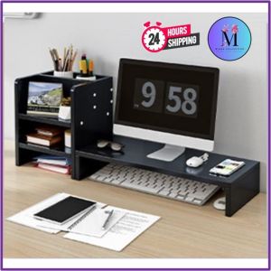 ✨ Computer Monitor Screen Riser Pc Shelf Laptop Monitor Stand Monitor Rack Stand Monitor Rack Home Office with Book Rack