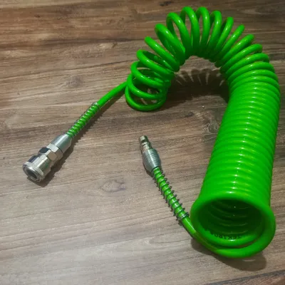 Selang Angin Spiral PU 8x5mm 6M 9M 12M Selang Recoil Rekoil PE 6 9 12 Meter Selang Kompresor tekiro