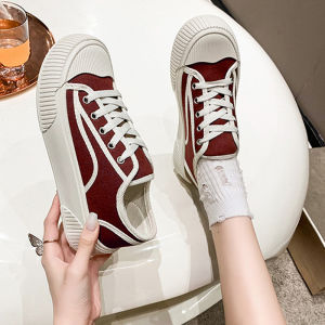 QJshop  ดีไซน์ใหม่ รองเท้าผ้าใบผู้หญิง ทรงสวยน่ารักโซคิ้วส์มาก มีให้เลือก3สี แต่งได้ทุกลุคส์ทุกโอกาสรุ่นนี้บอกเลยใครไม่มีพลาดสุด ซื้อด่วนเลยย