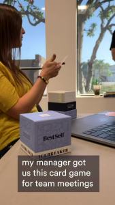 BestSelf Icebreaker  Card  – 170  Meaningful Dialogue Cards   Suitable for friends 、 Family 、 Couples Ice Breaking Game    Perfect Playing Cards for Date Nights and Team Building Activities