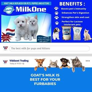 1 kg Milk One Goats Milk +  Milk bottle set DOG MILK FOR PUPPIES DOG MILK FOR PUPPIES