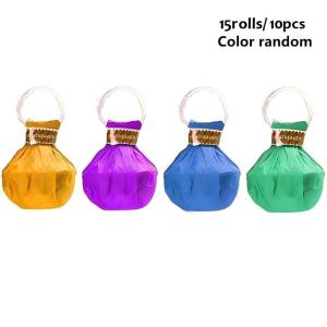 10Pcs 15-Shot Colorful No-Mess Confetti Cannons - Handheld Streamer Poppers for Weddings Birthdays & Events