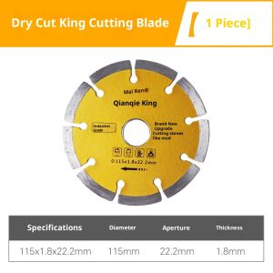 ZUOGUAN Professional Diamond Cutting Disc for Stone Tile Concrete Granite Marble Dry Cutting with High Efficiency