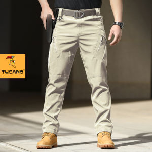 Tucano Outdoor Waterproof SWAT Military Trousers Casual Multi Pocket IX7 Tactical Pants Male Work Jogger Cargo Pants Men Pants Wear-Resistant Tactical Cargo Pants