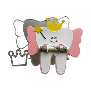 เทมเพลตมงกุฎแม่แบบโลหะแม่พิมพ์ลายฉลุลายนูนสำหรับทำงานฝีมือกระดาษ DIY สมุดภาพแม่แบบทำมือ