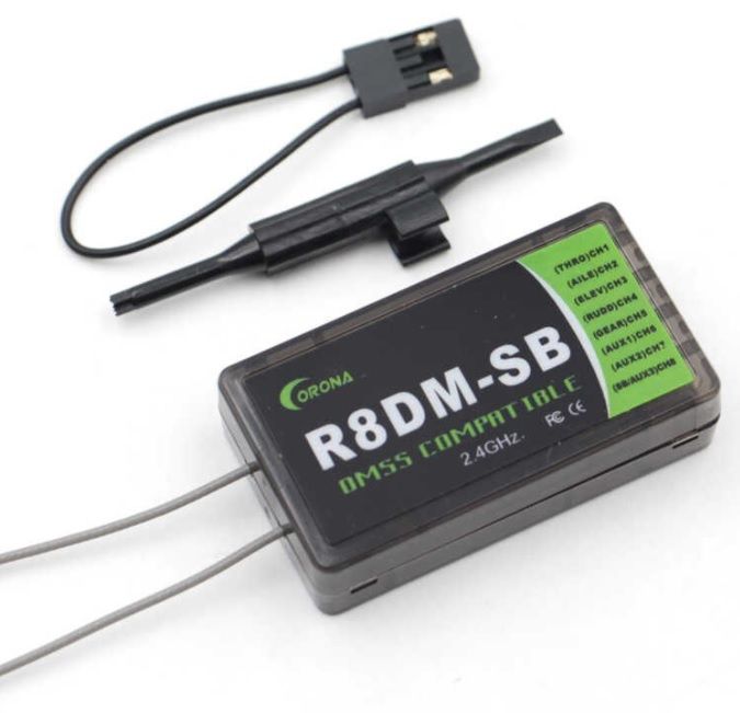 รีซีฟ CORONA 2.4GHz DMSS Compatible Receiver R8DM-SB ใช้กับ