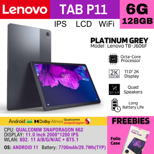 B/N Lenovo P11 Tab - 6GB+128GB I 11" IPS Display 2000x1200 Tablet I Android I Free Case Cover