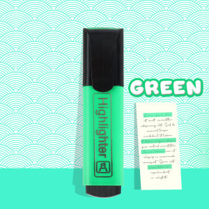 FCI Highlighter 6Color Creative color highlighter hand-painted stationery multi-color student note book marker outline