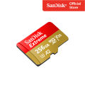 SanDisk Extreme microSDXC, 256GB, SQXAV, V30, U3, C10, A2, UHS-I, 190MB/s R, 130MB/s ( SDSQXAV-256G-GN6MN ) ( เมมโมรี่การ์ด ไมโครเอสดี การ์ด ). 