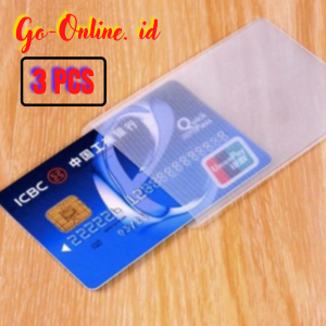 Plastik Sarung Cover Kartu ATM SIM KTP Kartu Pelajar Mahasiswa  PLASTIK Pelindung Kartu Anti Gores