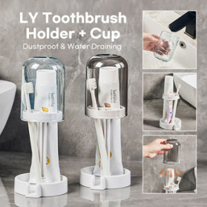 🔥 LY Toothbrush Holder + Cup 🔥 Drainer design