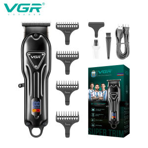 VGR V-282 V-298 Electric Hair Clipper Kit Hair Cutting Machine Men Professional Rechargeable Cordless Trimmer Barber Electric Hair Clippers